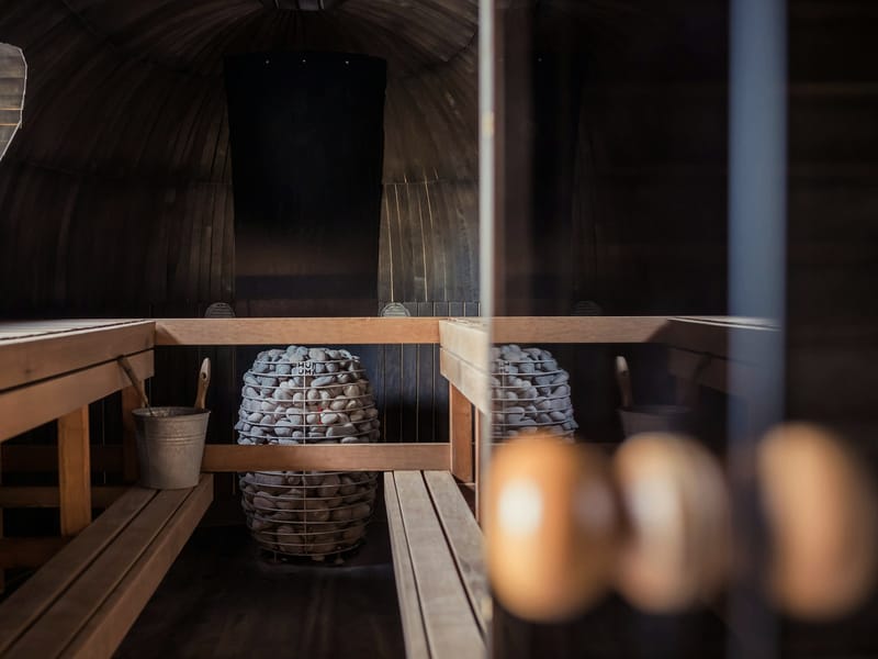 Sauna en bois de l’espace bien-être